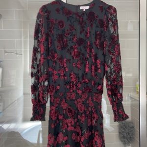 Parker Size XS Black and Red Dress